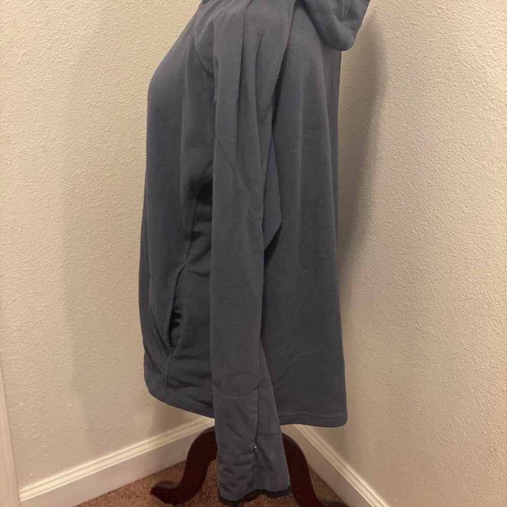 2 FOR $20 Adidas Blue Fleece Oversized Hoodie Tunic Pullover Thumbholes Size M - Picture 4 of 7